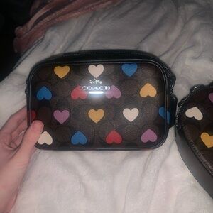 Coach Multicolor Heart Crossbody Bag